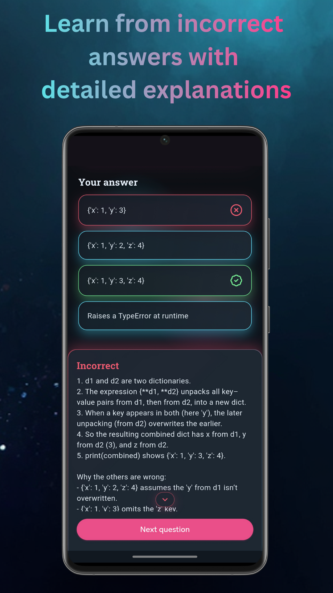 Cyberskamp Quiz – Explanation for incorrect answer